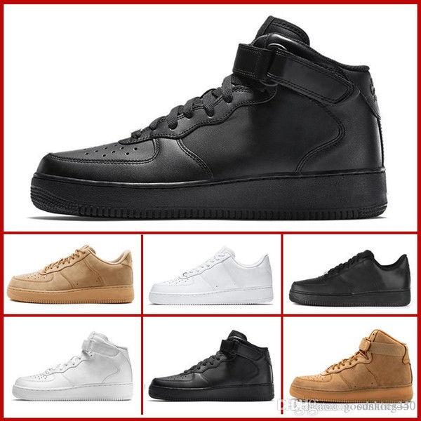 CORK For Mens Womens High Quality One 1 Casual Shoes Low High Cut All White Black Colour Outdoor Trainers Sneakers Size US 5.5-12 With Box