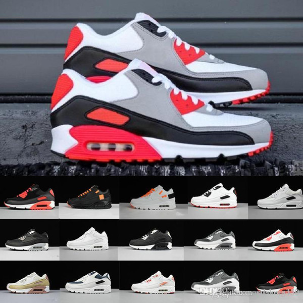 2019 Designers 90 Off Running Shoes Sneakers Mens Man Desert Ore Volt Airing Fashion Brand Classic 90s Training Sports Shoes