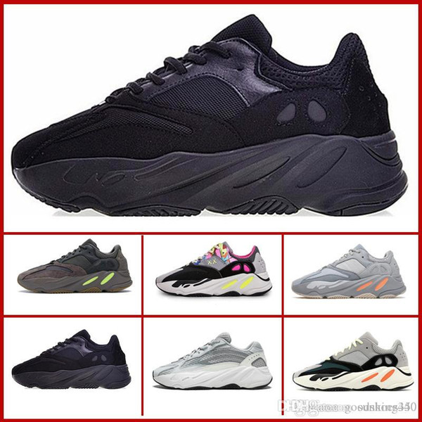 700 Inertia Wave Runner OG Solid Grey Mauve Women Men Running Shoes 700 V2 Static Kanye West Dad Shoes Designer Sneakers Sports Trainers