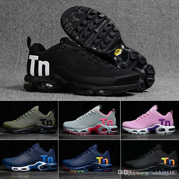 2018 Designer Men Tn MERCURIAL Running Shoes Mens KPU Tn Trainers Sports High Quality Sneakers Plus TN Ultra SE Size US7-12