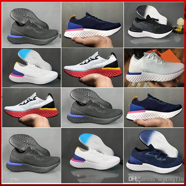 2019 New Arrival epic react Top Fly Comfortable Men casual shoes Women Knitting Casual Lightweight Breathable Sport Athletic Sneakers Shoes