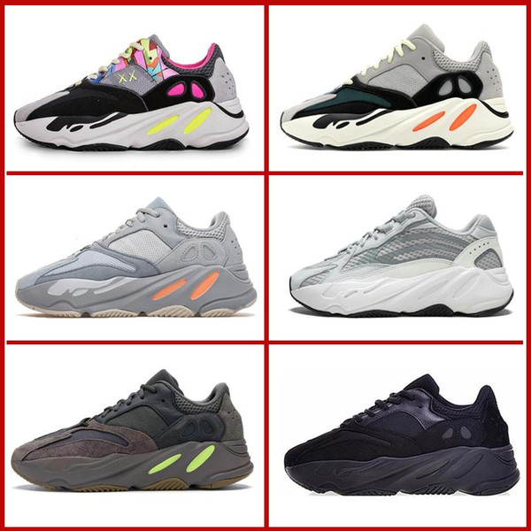 Kanye West Blush Desert Rat yung 1 Salt 500 Utility Black Super Moon Yellow Wave Runner 700 mauve Solid Grey OG Running Shoes 3M Sneaker