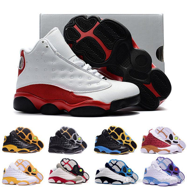 13 13s Men Basketball Shoes 2019 New Concord Platinum Tint Designer Sneakers XI Chicago Bred Space Jam Women Sports Shoes 36-47