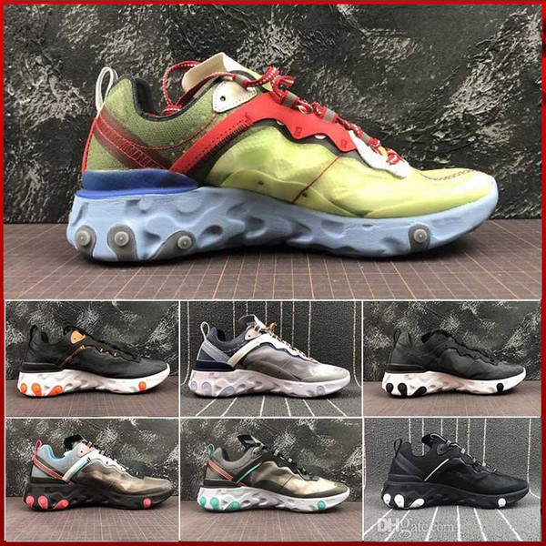 Sale 2019 Epic React Element 87 Running Shoes For Men Women White Black NEPTUNE GREEN Blue Mens Trainer Design Breathable Sports Sneakers