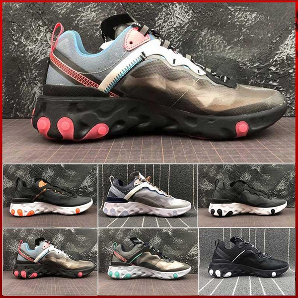 Epic React Element 87 Undercover Men Running Shoes Sail Light Bone Blue Chill Solar Anthracite Black Women Designer Sports Sneakers