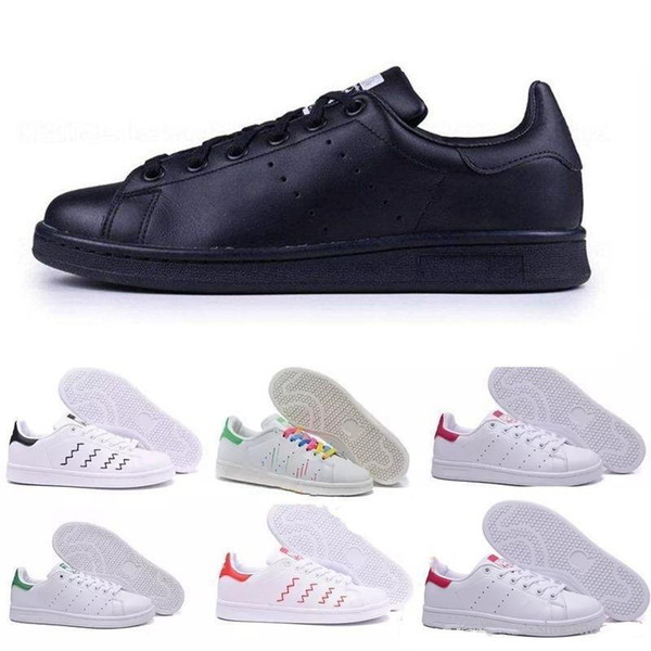 Top quality women men new stan shoes fashion smith sneakers Casual shoes leather sport classic flats 2018 Size 5-11