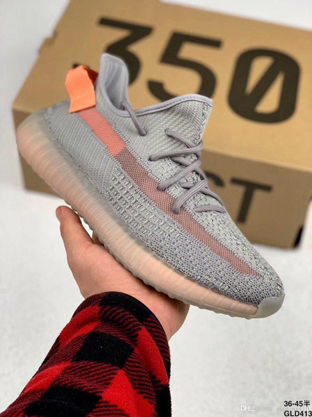 2019 Static Sesame Butter v2 Semi Frozen Yellow Beluga 2.0 3.0 Orange Zebra Black Red Kanye West Running Shoes 40