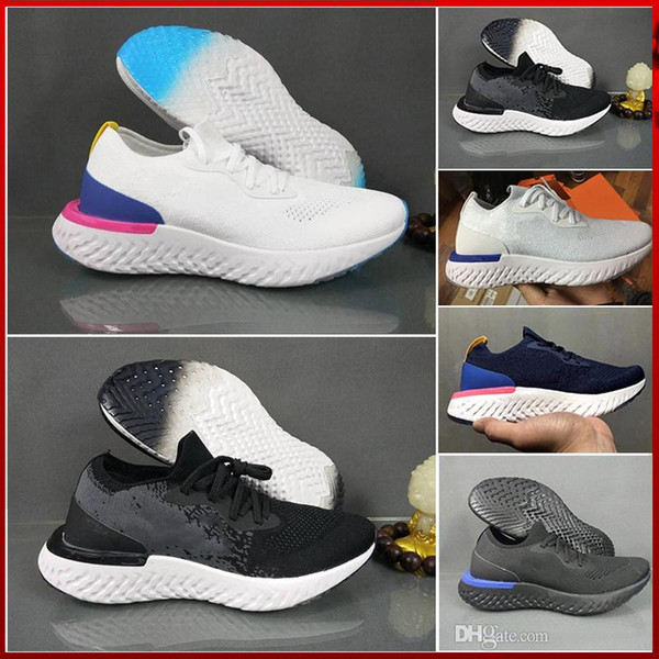 New Best Fly epic react Pixel 8-bit Mens Running Shoes College Navy Triple Dark Grey Knit Designer Sport Sneakers womans