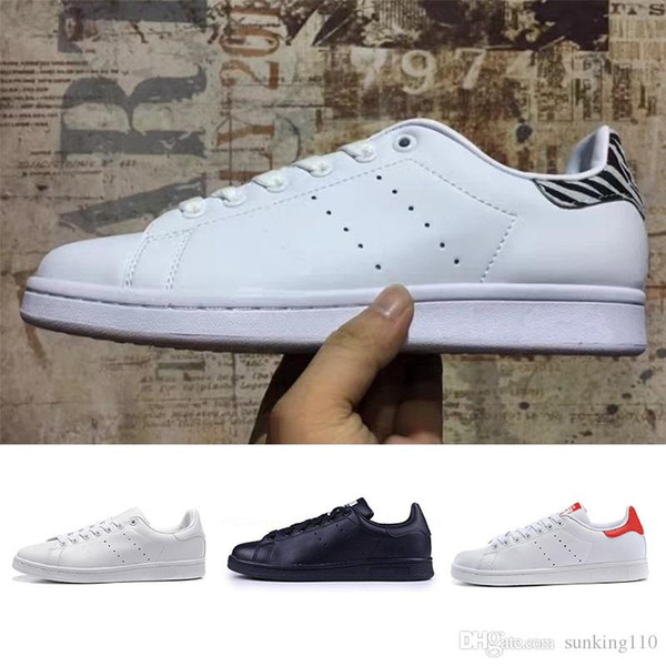 Top quality women men new stan shoes fashion smith sneakers Casual shoes leather sport classic flats 2019 Size 36-45