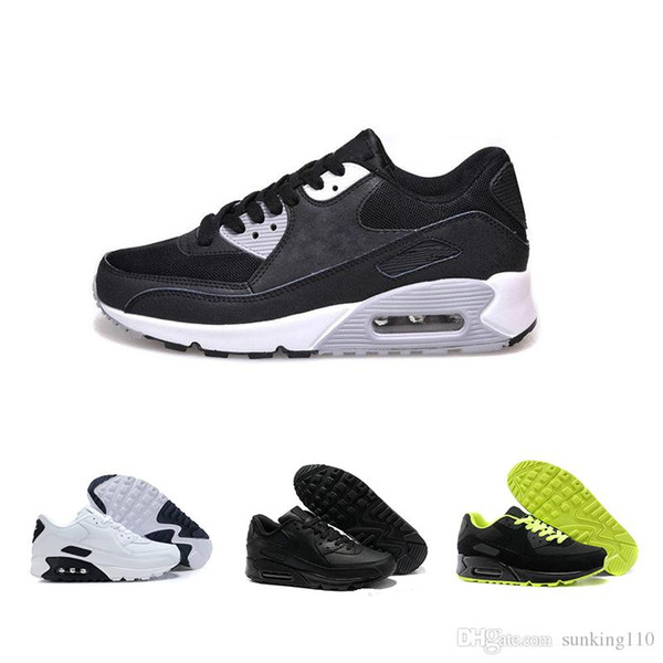 2019 New Men womens Shoes classic 90 Men and women Running Shoes Sports Trainer Air Cushion Surface Breathable Sports Shoes