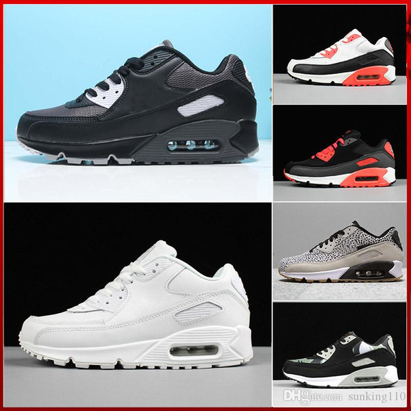 2019 Men Shoes Classic 90 Men And Woman Shoes Trainer Air Cushion Surface Casual Shoes 36-45