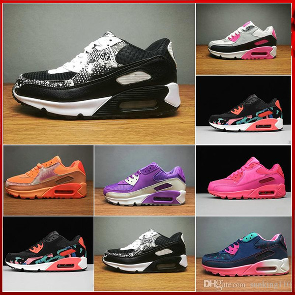 Classic 90 Men And Women Casual Shoes Trainer Air Cushion Breathable Sports Shoes running outdoor shoes men women 36-45