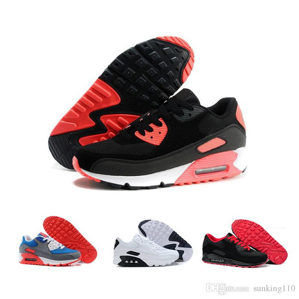 2018 High Quality New Suede Air Cushion Running Shoes 90 Men Women Sneakers Cheap Sports Shoe