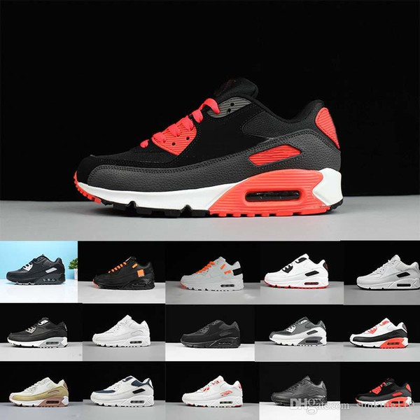 2018 new Women Casual Shoes Classic 90 Women and woman Shoes Casual Trainer Air Cushion Surface Breathable Casual Shoes 36-45