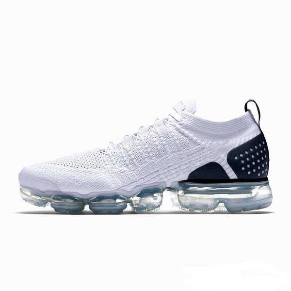 With Box 2019 White Silver Black Shoes Men Women For Running Male Shoe Sport Shock Corss Hiking Jogging Walking Outdoor Shoes 7-12