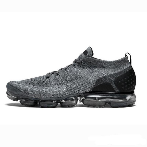 With Box 2019 White Silver Black Shoes Men Women For Running Male Shoe Sport Shock Corss Hiking Jogging Walking Outdoor Shoes 40-45
