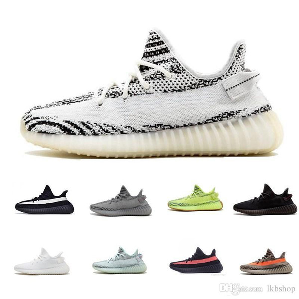 2019 Wholesale New Designer Sneakers V2 White Black Stripes Zebra V2 Running Shoes For Men Women Shoes