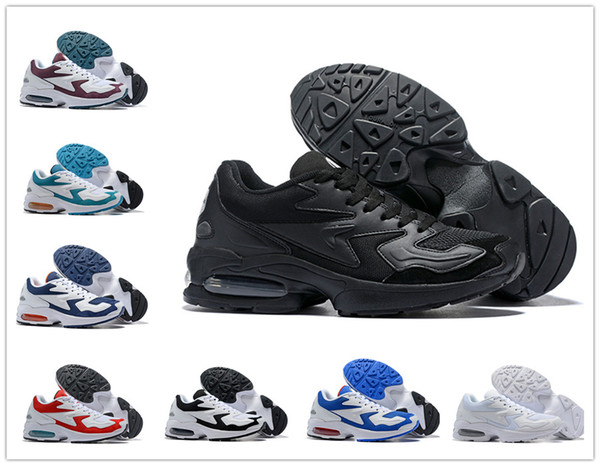 2019 New Max2 Light OG Men Running shoes Glass Blue White Black red Mens Dad Designer Sneakers good quality Trainers Size 7-12