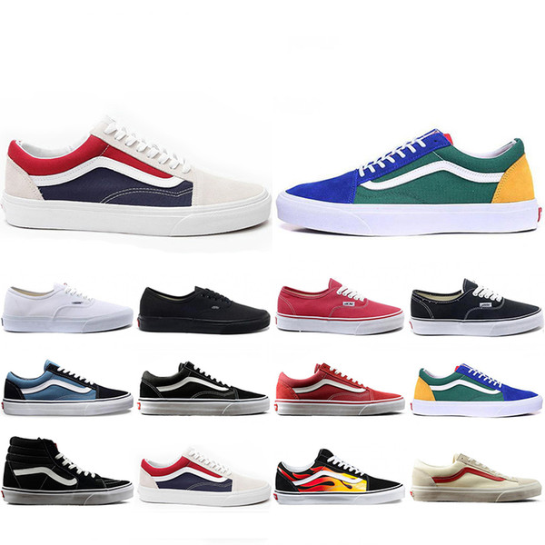 Cheaper New Van OFF THE WALL old skool FEAR OF GOD For mens womens canvas sneakers YACHT CLUB MARSHMALLOW fashion skate casual shoes