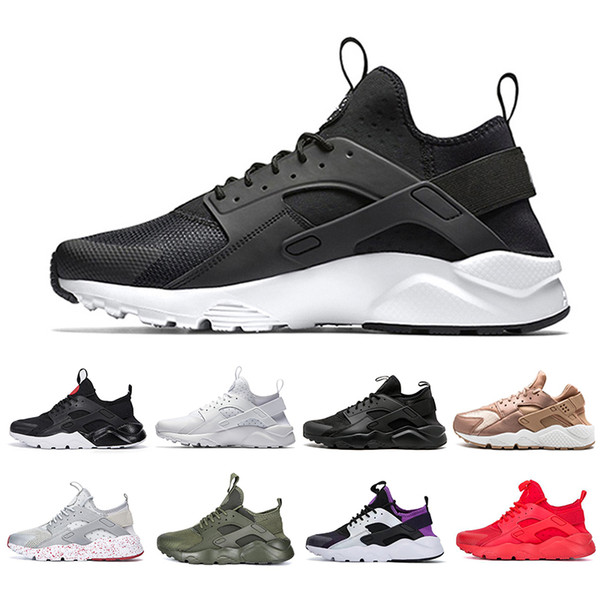 Cheaper New Huarache 1.0 4.0 Running Shoes Men Women Khaki Mint Green Balck White blue Mens Sports Athletic Designer Sneakers Trainers