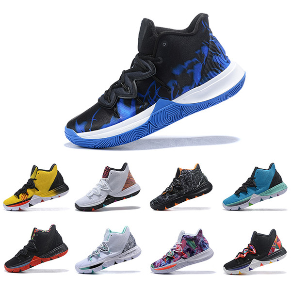 Newest 2019 Irving Limited 5 Men Basketball Shoes 5s Black Magic for Kyrie Chaussures Mens Trainers Designer Sports Sneakers Size 40-46