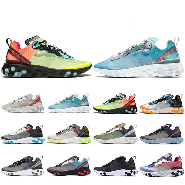 New Style React Element 87 running shoes for men women Sail Royal Tint Anthracite VOLT RACER PINK Mens Trainer sports sneakers 36-45