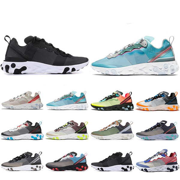 New Classic React Element 87 running shoes for men women Sail Royal Tint Anthracite VOLT RACER PINK Mens Trainer sports sneakers 36-45