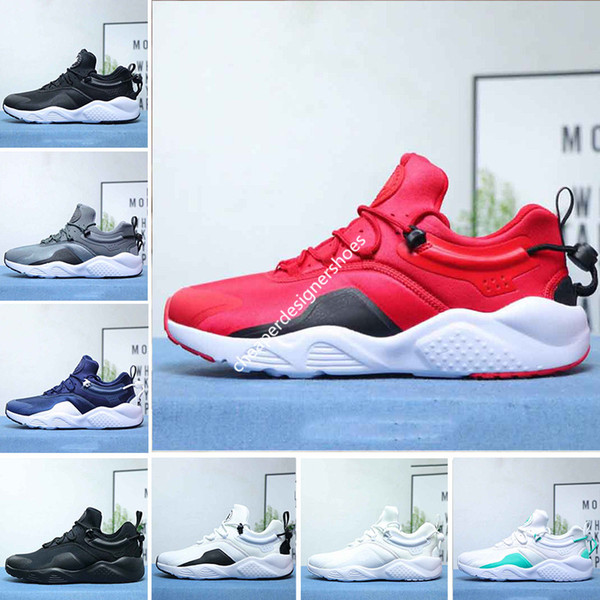 Cheaper New Huarache 8.0 Running Shoes For Men Women All Black White Dark blue Grey Watermelon Powder flower Mens Trainers Sports Sneakers