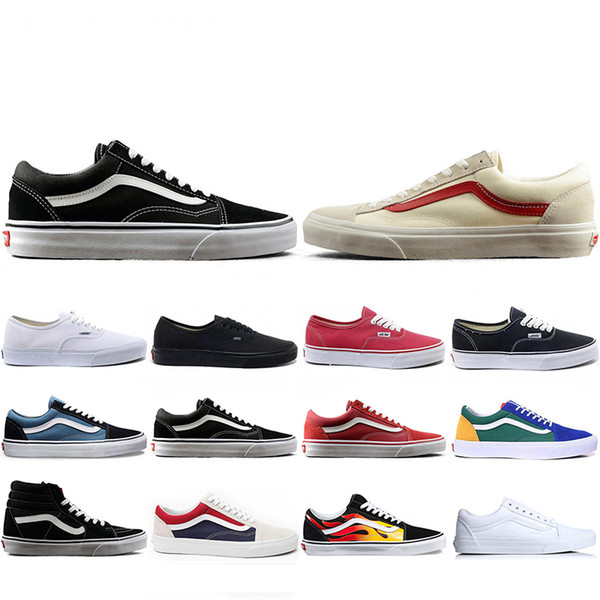 New Style Van OFF THE WALL old skool FEAR OF GOD For mens womens canvas sneakers YACHT CLUB MARSHMALLOW fashion skate casual shoes