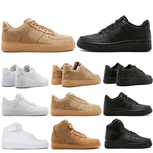 2019 New Brand discount One 1 Dunk Running Shoes For Men Women Sports Skateboarding High Low Cut White Black Wheat Trainers Sneakers