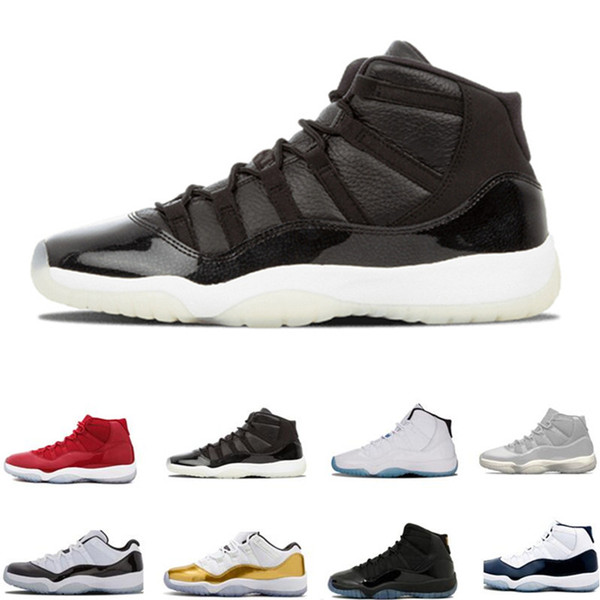 High Quality 11 11s Cap And Gown Bred Concords Basketball Shoes Men Women 11 Space Jam 45 Gym Red 72-10 Sneakers