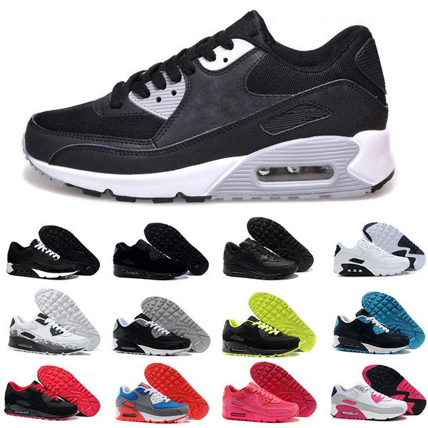 Men Sneakers Shoes Classic 90 Men and woman Shoes Sports Trainer Air Cushion Surface Breathable Sports Shoes 36-45