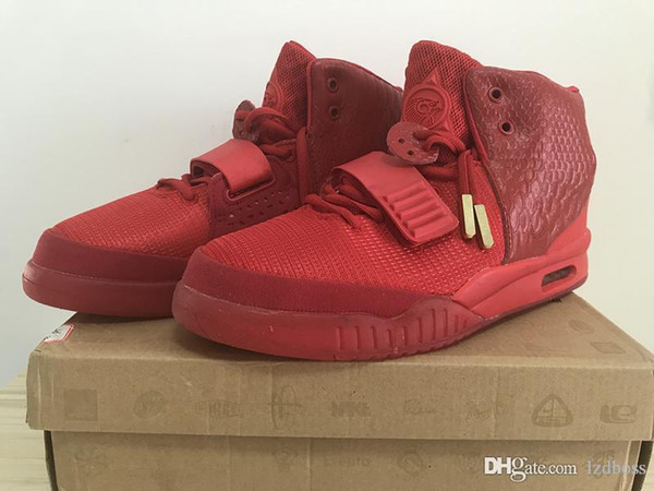 2019 new sale Designer Shoes Kanye West 2 Basketball Shoes for Mens luxury Sports shoes Red October Training Sneakers Size 40-46 lzdbos