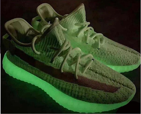 GID V1 V2 V3 2S Reflective Static Running Shoes Kanye West 2.0 Glow In The Dark Women Fashion Sport Athletics Sneakers Size 36-46 lzdboss