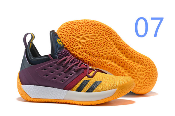 hot sale Free shipping James Harden Vol 2 Basketball Shoes black blue white grey mens harden vol.2 Sneakers SIZE US7-11.5 LZDBOSS