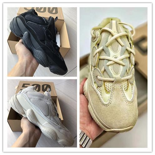 2018 new First-class Boost 500 Desert Rat Kanye West Wave Runner 500s Sneakers Running shoes Black Athletic Sneaker Outdoor Shoes lzdboss