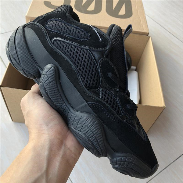 2018 news First-class Boost 500 Desert Rat Kanye West Wave Runner 500s Sneakers Running shoes Black Athletic Sneaker Outdoor Shoes lzdboss