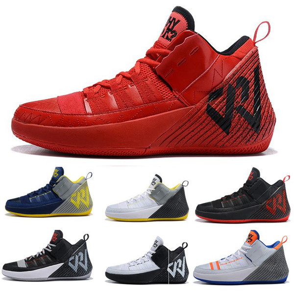 2019 new Why Not Zer0.1 Men Sports Shoes Chaos Russell Westbrook II 2 Designer Sneakers Zer0.2 V2 Black Orange-Grey Mens Trainers lzdboss