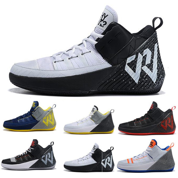 2019 Why Not Zer0.1 Men Sports Shoes Chaos Russell Westbrook II 2 Designer Sneakers Zer0.2 V2 Black Orange-Grey Mens Trainers lzdboss