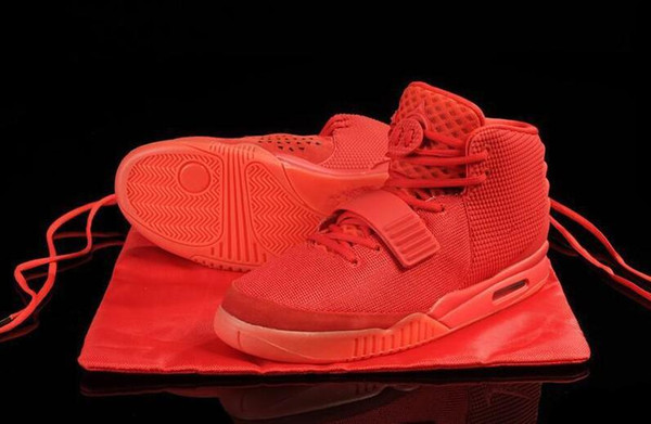 2019 new sale Designer Shoes Kanye West 2 Basketball Shoes for Mens luxury Sports shoes Red October Training Sneakers Size 36-46 lzdboss
