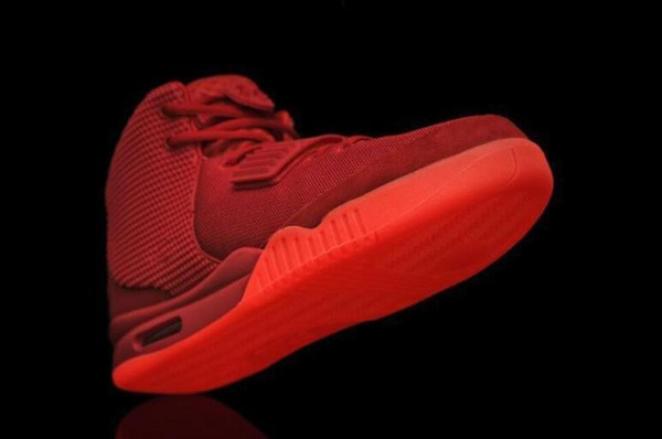 2019 hot Designer Shoes Kanye West 2 Basketball Shoes for Mens luxury Sports shoes Red October Training Sneakers Size 36-46 lzdboss