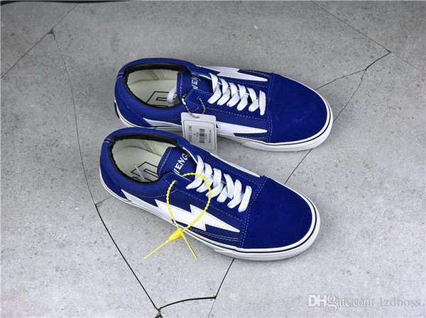 2019 hot SALE Revenge x Storm Old Skool Designer Cavnas Sneakers Womens Men Low Fashion Current Skateboard Casual Shoes LZDBOSS