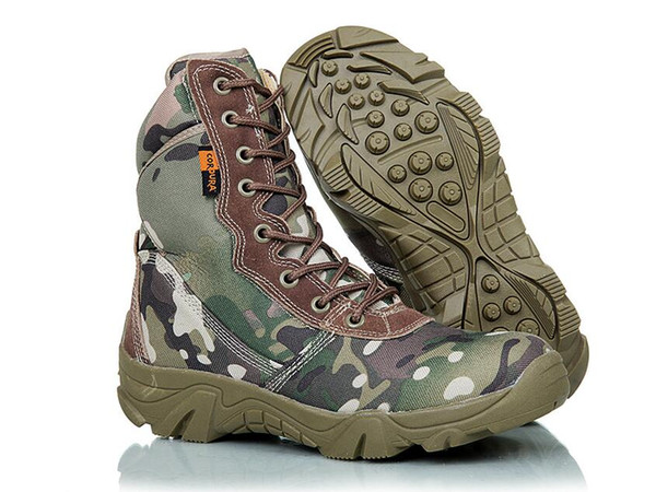 new sale Camouflage Military boots special soldiers tactical boots field battle high desert autumn winter product mountain shoe LZDBOSS