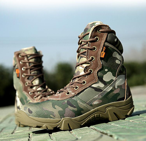 news sale Camouflage Military boots special soldiers tactical boots field battle high desert autumn winter product mountain shoe LZDBOSS