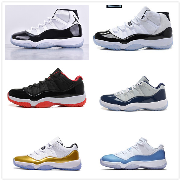2019 11 Mens 11s Basketball Shoes New Concord 45 Platinum Tint Space Jam Gym Red Win Like 96 XI Designer Sneakers Men Sport Shoes zz009