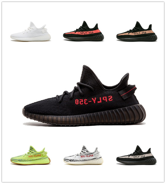 Kanye West 350 V2 Semi Frozen Yellow Grey Blue Tint Zebra Red night Red Gray Beluga 2.0 Best quality Running Shoes With Box