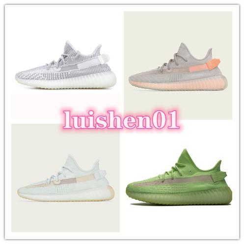 2019 NEW Black Clay Running Shoes Men West Butter Bred Sesame Women Fashion chaussure Sports Sneakers Glow In The Dark shoes with Box v4