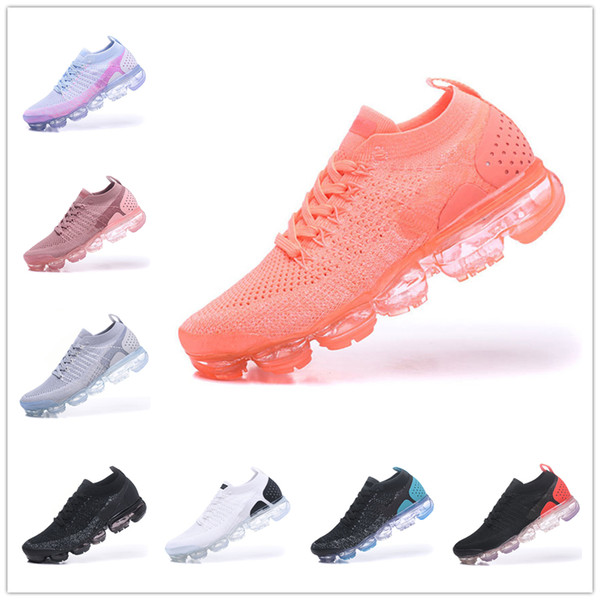 2018 Summer New Style Fly 2.0 Running Shoes For Men And Women Size 36-45 Black pink White With Box