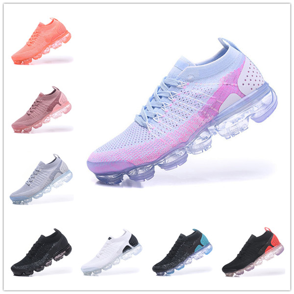 2018 Summer New Style Fly 2.0 Running Shoes For Men And Women Size 36-45 Black White With Box