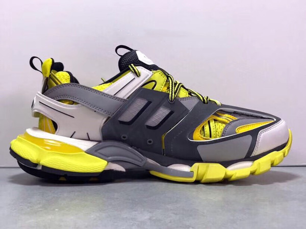2019 Release 3.0 tess Paris track men gomma maille black For women Triple S Clunky Sneaker Running Shoes Hot Designer Outdoor Dad Shoes